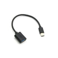 18CM Mobile Phone USB Type C 3.1 Male To USB 3.0 A Female OTG Cable USB Adapter Lead for Xiaomi Huawei Type-c Adapter Converters Qme WHITE type-c injection OTG