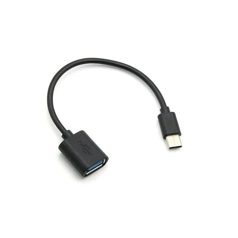 18CM Mobile Phone USB Type C 3.1 Male To USB 3.0 A Female OTG Cable USB Adapter Lead for Xiaomi Huawei Type-c Adapter Converters Qme WHITE type-c injection OTG