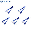 New Creative Two-Side Glasses Brush Soft Microfiber Spectacles Cleaner Glasses Cleaner Rub Eyeglass Cleaning Brush Wiping Tool Qme Blue 5pcs