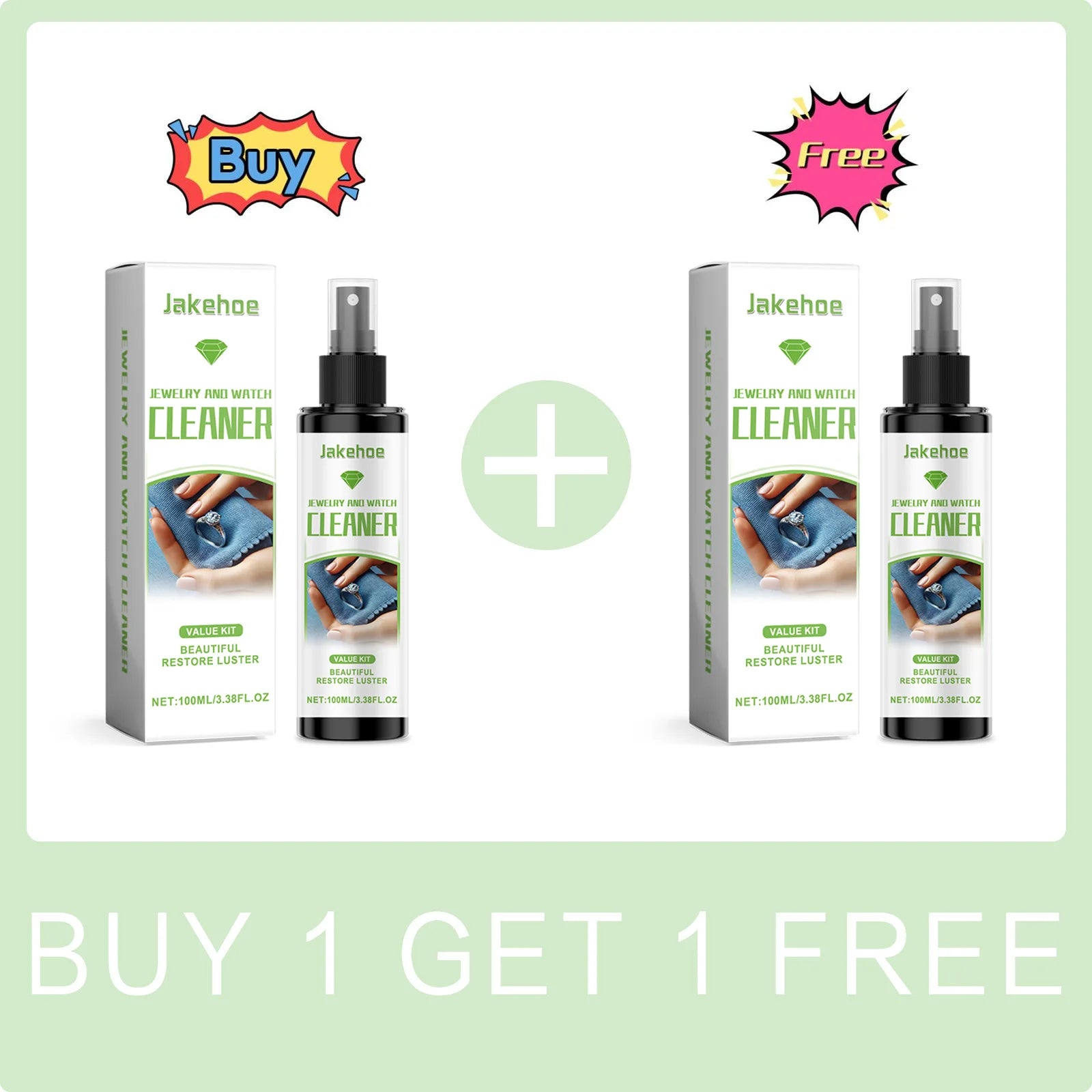 Jewelry Cleaning Spray Watch Cleaning Solution Stain Rust Dirt Removal Gold Polisher Long-Lasting Shine Diamonds Cleaning Liquid Qme Buy 1 Get 1 Free