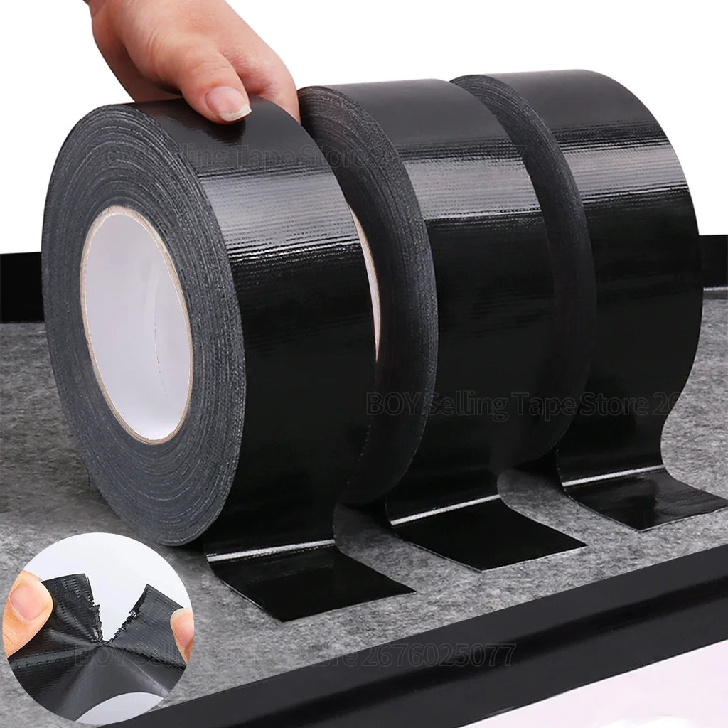 20M Waterproof Heavy Duty Industrial Bundles Floor Carpet Binding Adhesive Tape Cloth Duct Tape DIY Pipe Repair Fix Tape Qme