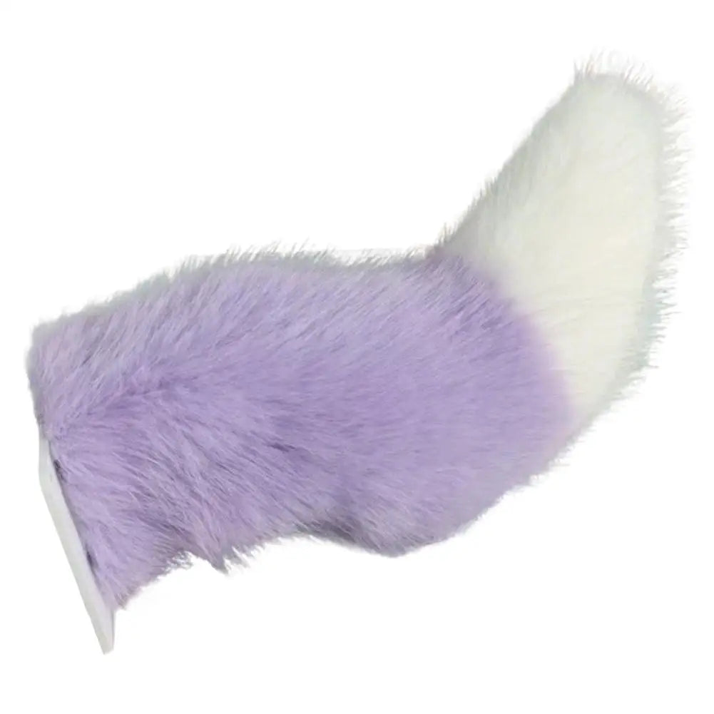 Fluffy Plush Tail Car Decor Strong Adhesive Easy Install Backpack Qme F