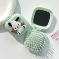 Cute Hello Kitty Black Air-cushion Comb 2-in-1 Mini Mirror Qme 13