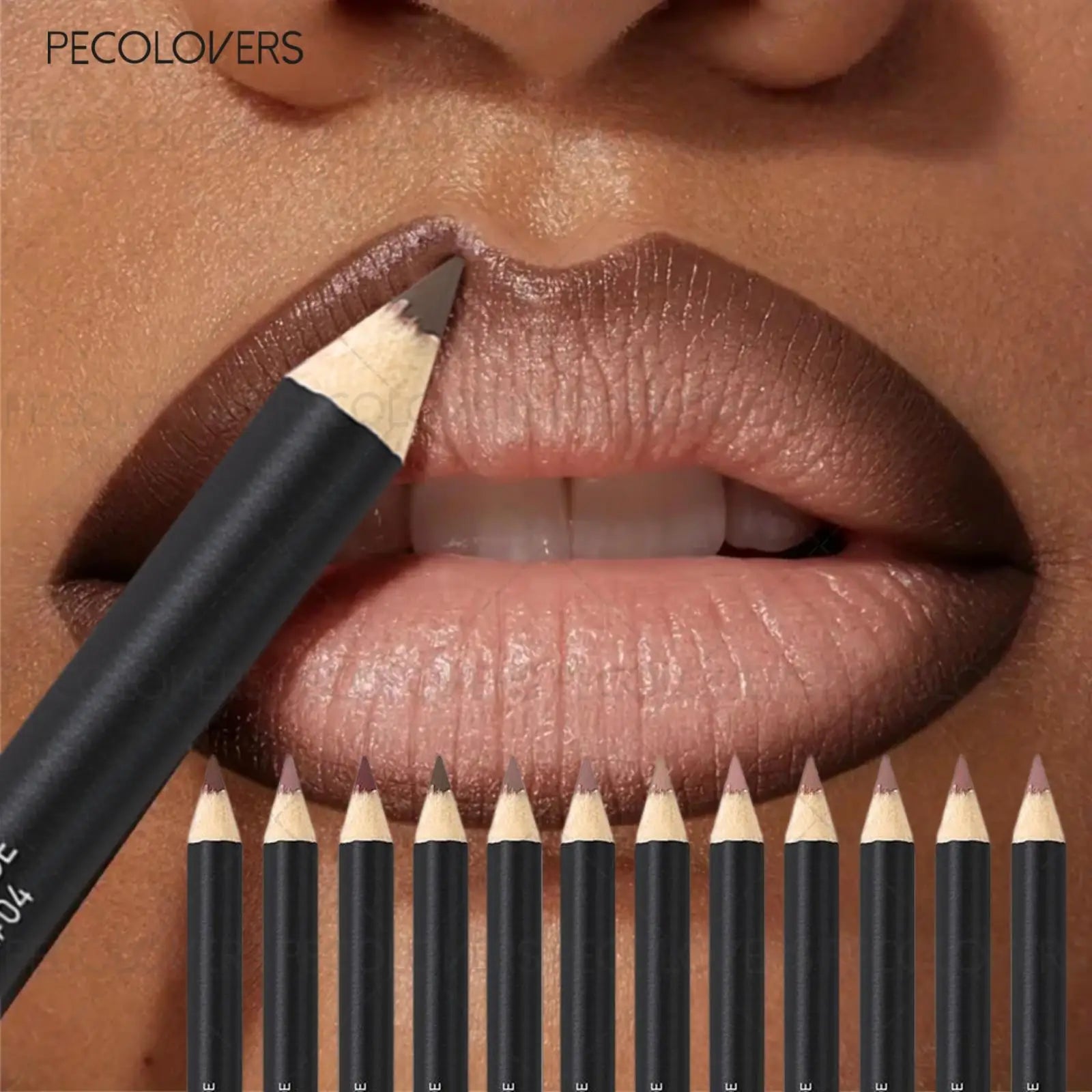 1PC Lipliner Lipstick, Plump and Charming Lips, Nude Brown, with A Variety of Makeup, Lip Cosmetics Qme