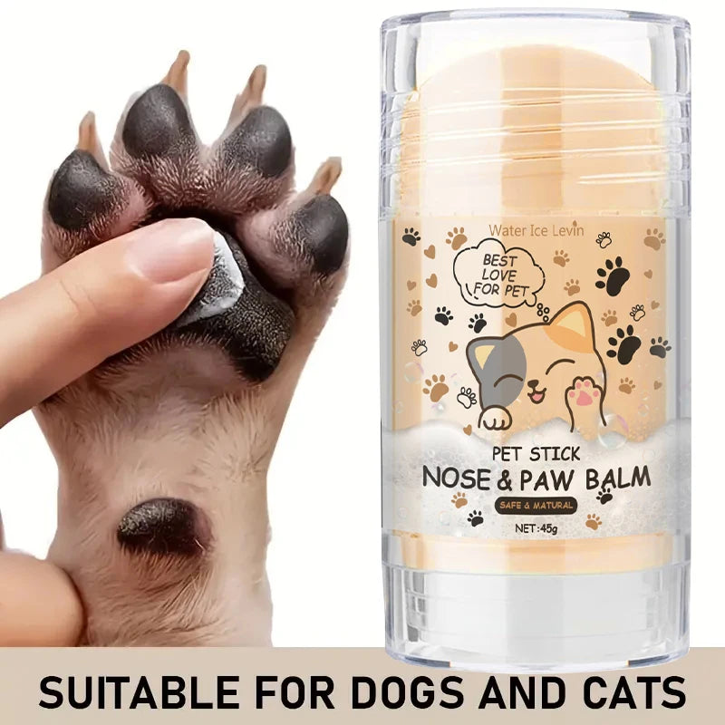 45g Dog Nose and Paw Balm Dog Paw Cream Cats Dogs Paw Protector Cream Pet Feet Moisturizer Pet Crack Feet Repair Pet Accessories Qme