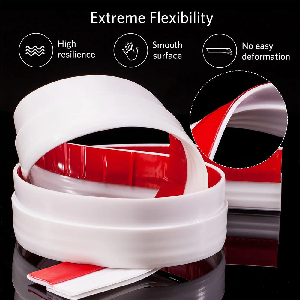 1m Porous Windproof Sealing Strip Adjustable Soundproof Anti-Cold Gap Door Bottom Weather Strip Flexible Self Adhesive Strip Qme