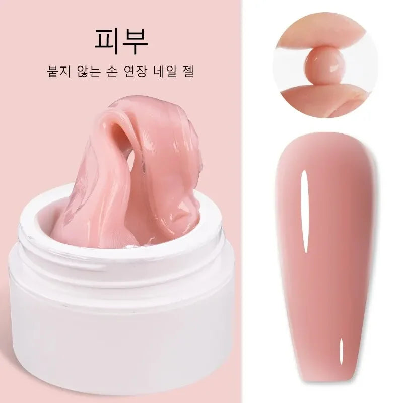 Solid Nail Extension Gel Non Stick Hand Phototherapy UV Quick Qme Skin