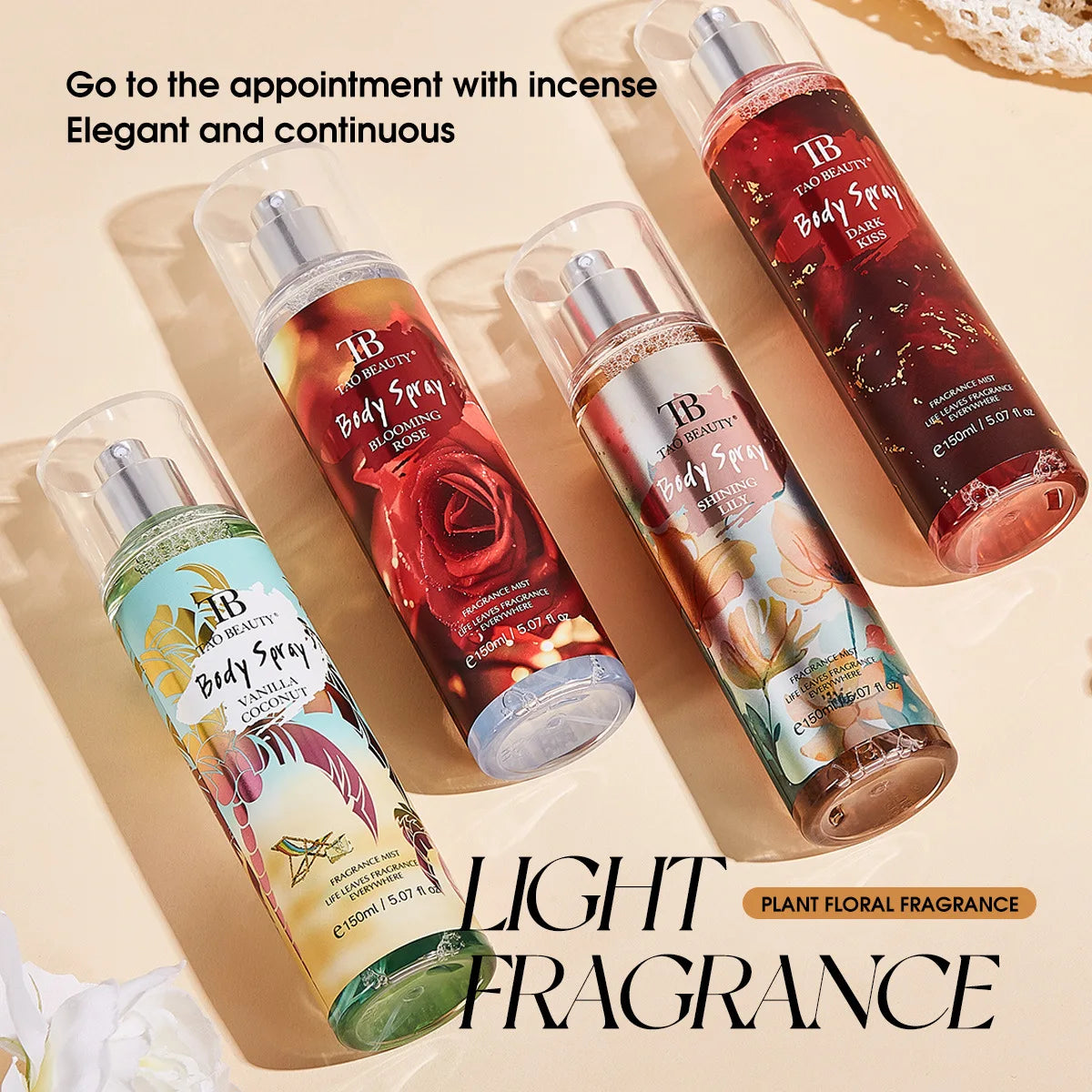 Fragrance Spray Long-lasting Perfume Light Floral Fruity Scent Rich Qme