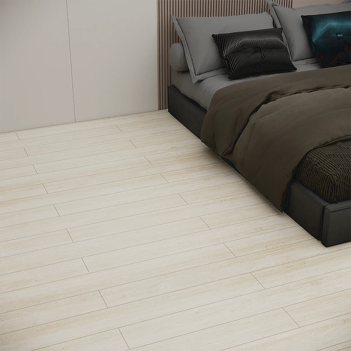 Self-adhesive Waterproof Solid Floor Stickers Suitable Living Rooms Qme