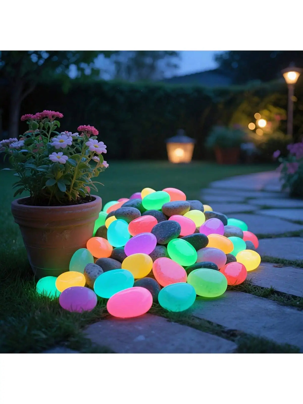 200 Artificial Resin Decorative Stones Which Absorb Light Like Qme