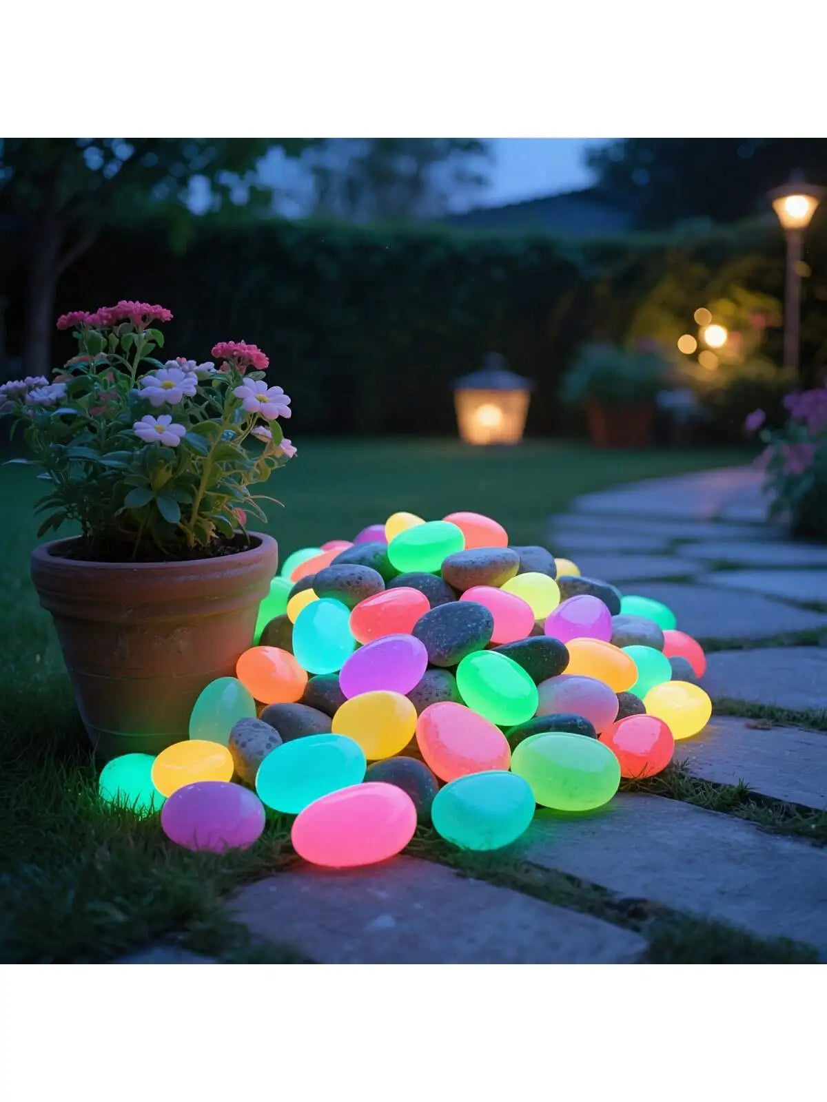 200 Artificial Resin Decorative Stones Which Absorb Light Like Qme