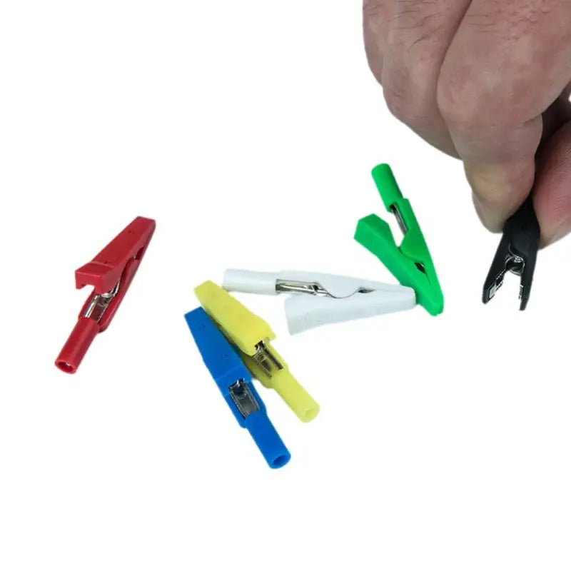 1 10A Insulated Alligator Clip Battery Test Banana Female Adapter Qme