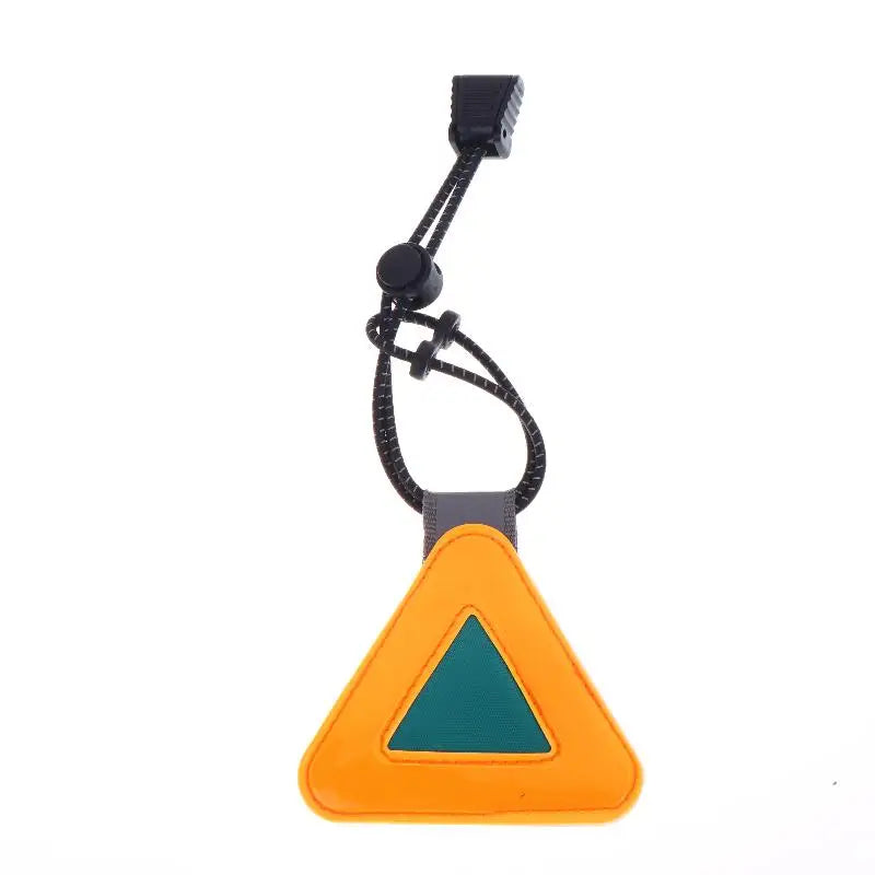 Bike Triangle Reflective Signs Safety Warning Pendant Night Riding Qme Orange