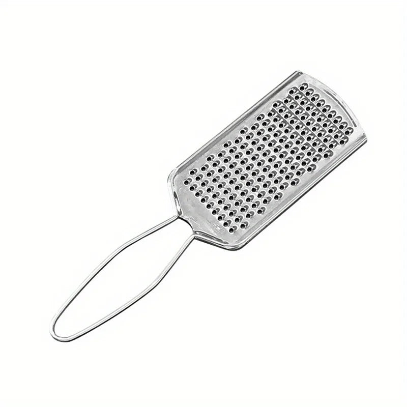 1pc Stainless Steel Multi-Functional Vegetable and More - Ergonomic Handle for Easy Preparation Grater for Kitchen Qme Silvery
