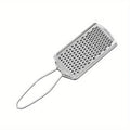 1pc Stainless Steel Multi-Functional Vegetable and More - Ergonomic Handle for Easy Preparation Grater for Kitchen Qme Silvery