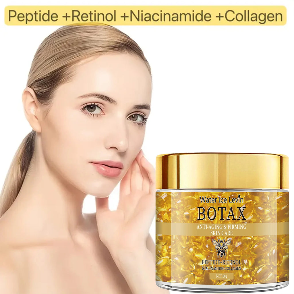 Retinol Firming and Lifting Cream, Rich in Peptides, Collagen, and Hyaluronic Acid, Suitable for All Skin Types, Tightens and Smooths Skin, Makes Skin Look Younger, and Provides Deep Hydration Qme