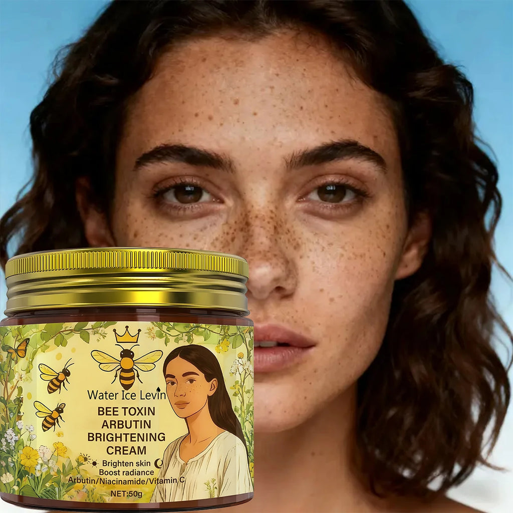 Bee Toxin & Arbutin Brightening Cream | Retinol & Hyaluronic Acid Moisturizer for Soft, Glowing Skin Qme