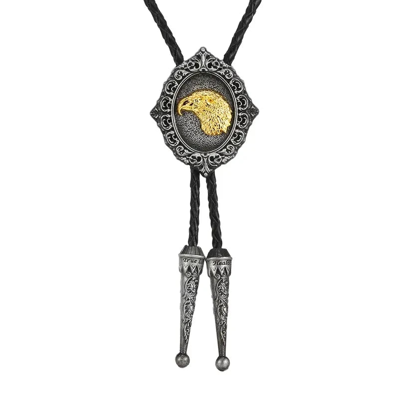 Tang Grass Pattern Animal Tie Bolo Tie Qme