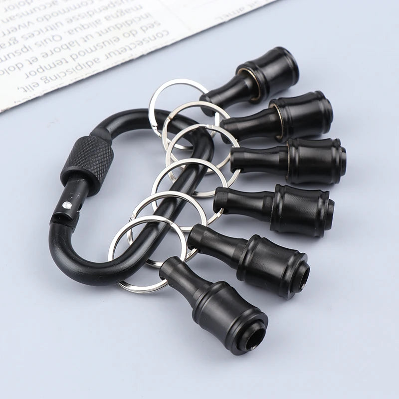 Keychain Adapter Drill Bits Change Screw Bit Holder 1 Hex Screwdriver Qme