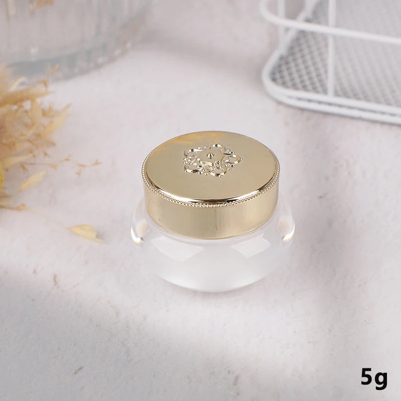 5 10 Empty Refillable Cream Jars Travel-friendly Makeup Skincare Qme A2