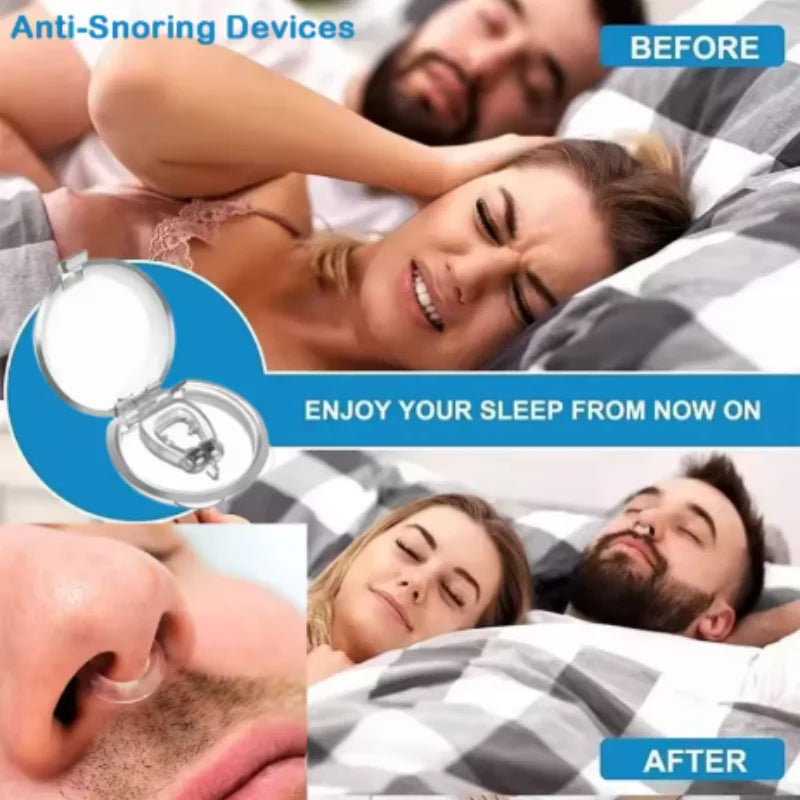 1/3/5/10pcs Anti Snoring Device Magnetic To Stop Snoring Nose Clip For Easy Breathing Improvement Sleep Assistance Apnea Qme