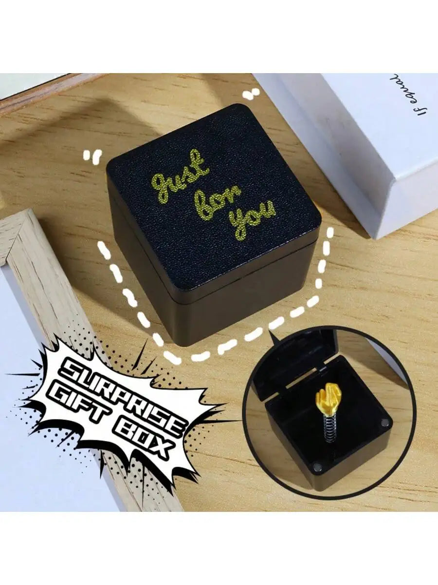 3D Printed Middle Finger Surprise Box Perfect Prank Novel Statue Qme