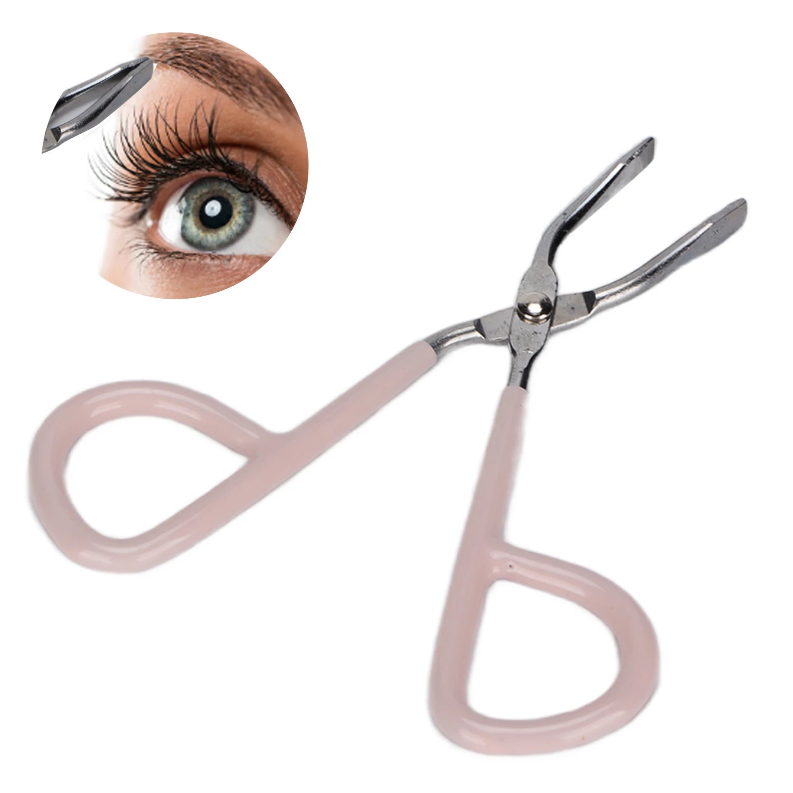 Hair Removal Clip Y0309 Eyebrow Tweezers Stainless Steel Hair Removal Clip with Grinding Handle for Eyebrow Hair Beard Removal Qme