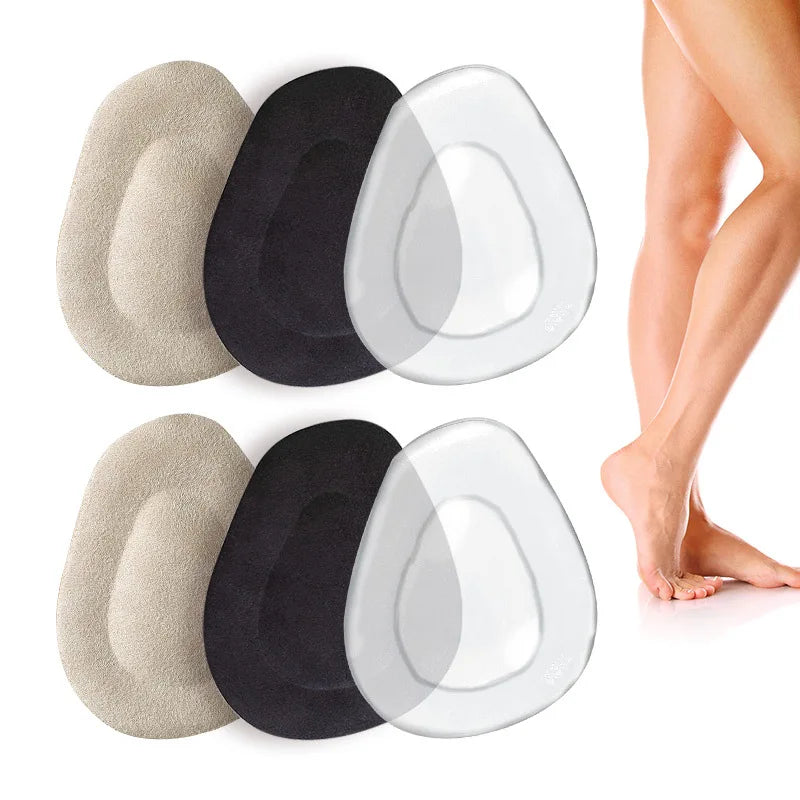 1pair Anti-slip Silicone Gel Inserts Plantar Fascitis Half Insoles Qme