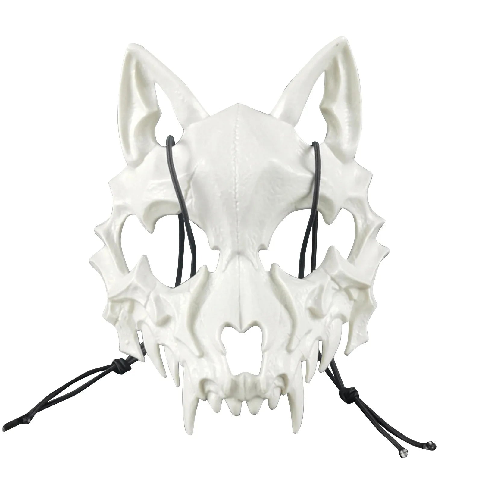 Halloween Skull Party Mask Anime Dragon God Skeleton Half Face Bone Animals Cosplay Dance Prom Costume Props Skullmask Qme
