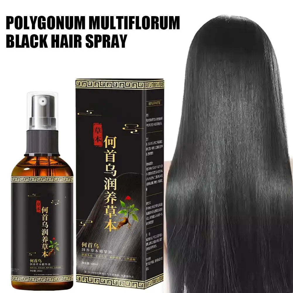 Hair Loss Solution Growth Serum Spray Men Women Polygonum Multiflori Qme