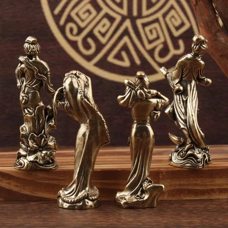 Desktop Crafts Ornaments Four Beautiful Women Figure Home Decor Xishi Qme
