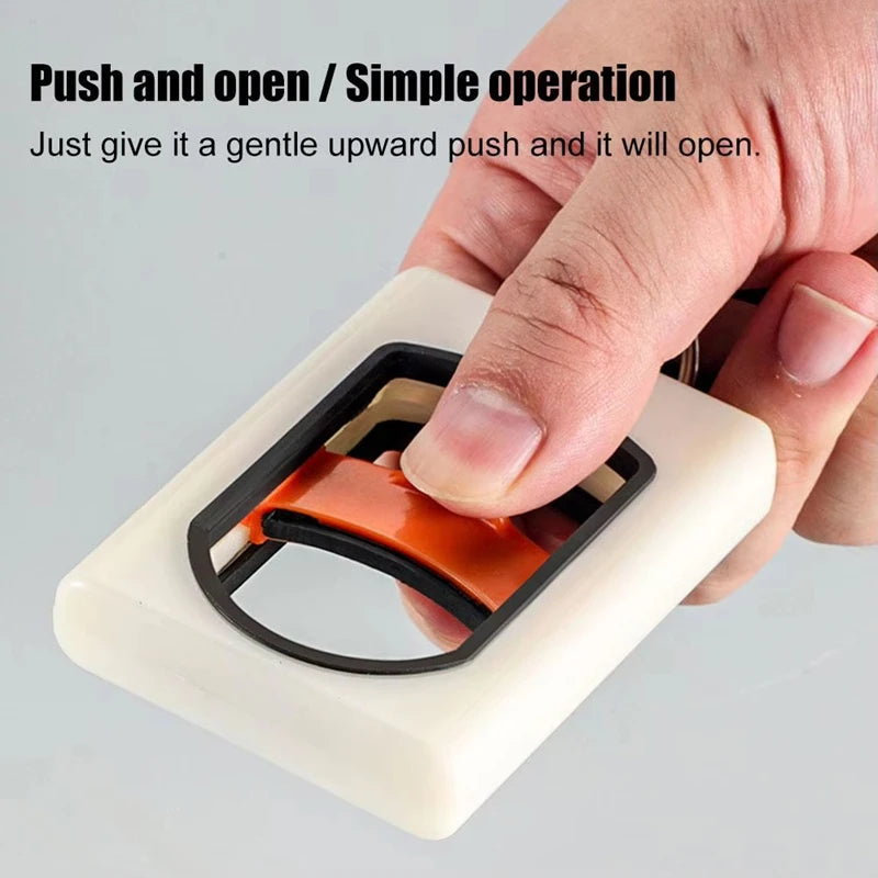 Square Cable Tie Organizer Fluorescent Cable Tie Organizer Portable Reusable Storage Cable Tie Holder Cable Tie Storage Tool Qme