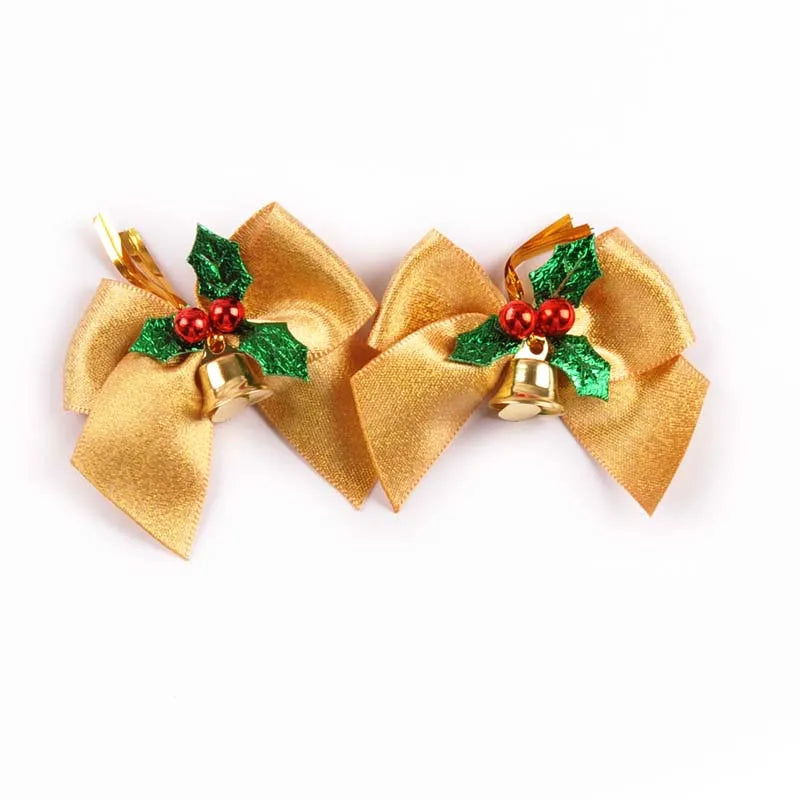 85-36mm Bow Shape Christmas Style Appliques For Clothing Hat Home Decorative Accessories Personalized Holiday Supplies cp3829 Qme 5pcs 68x55mm