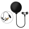 Double Layer Studio Microphone Flexible Wind Screen Sound Filter Qme one size