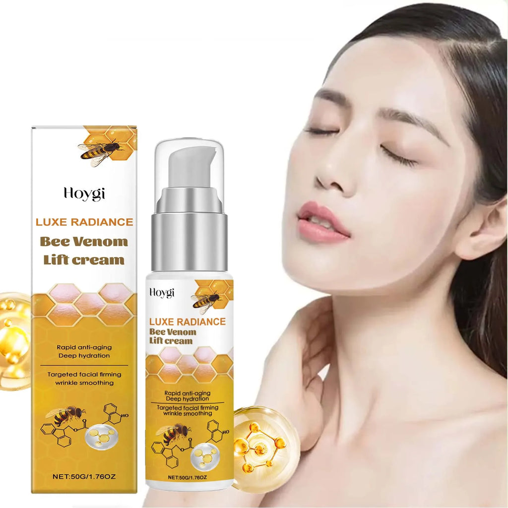 Bee Venom Face Cream Firming & Moisturizing Anti-Wrinkle Day Night Cream Tightening Nourishing Brightening Facial Skin Care 50ml Qme