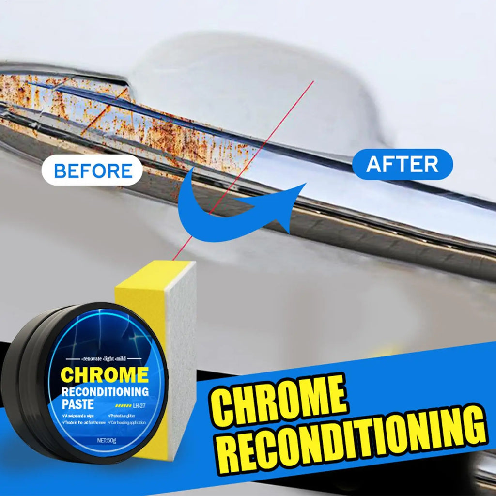 ChromePolish Agent Rust Remover MetalPolish Chrome Protection Restorer Effective All-Purpose Chrome Cleaner Metal Gloss Polishs Qme