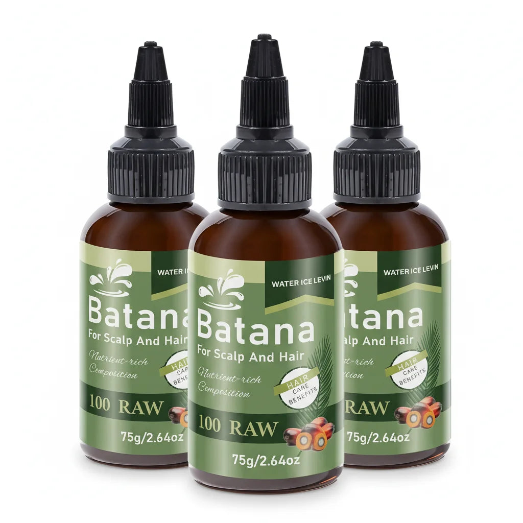 Batana Scalp & Hair Oil with Biotin & Keratin, Deeply Moisturizing & Repairing for All Hair Types, Nourishing Treatment. Qme Brown 75g