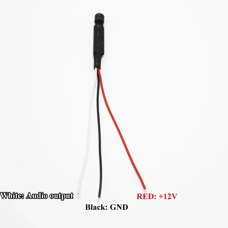 1‌0pcs High-Sensitive Mini FPV Mic 6-12VDC for DVR/Camera, Ultra-Clear Voice Pickup for Aerial Surveillance‌ Qme