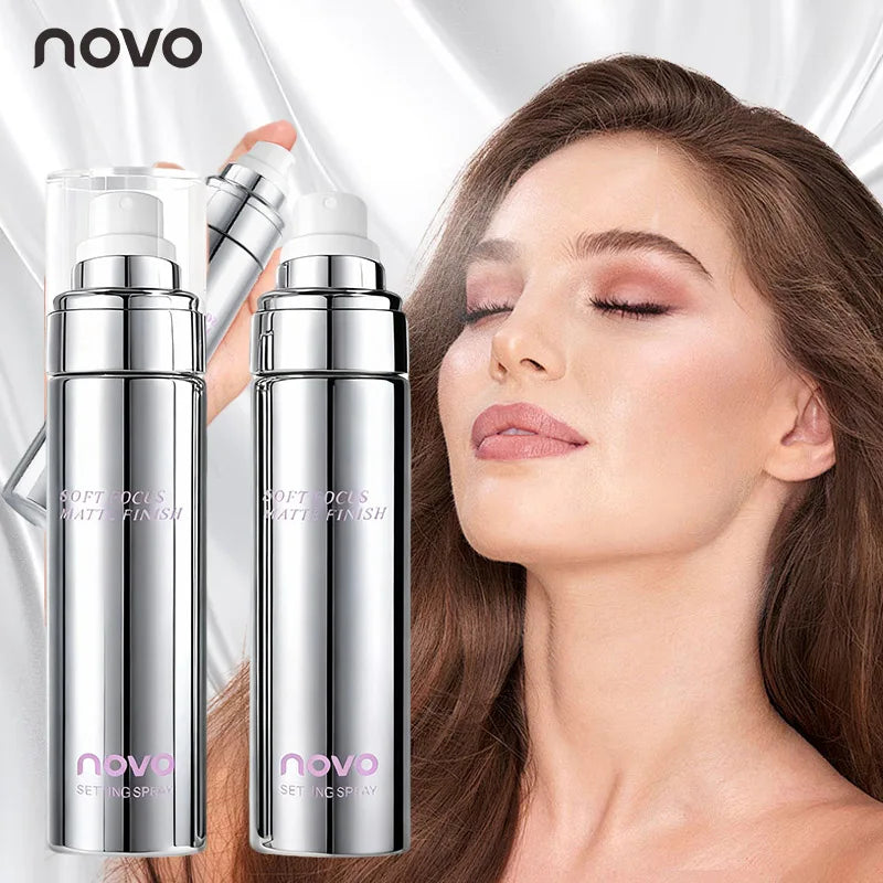 Long-Lasting Setting Spray With Hyaluronic Acid & White Truffle, Moisturizing, Oil Control, Quick-Drying Qme