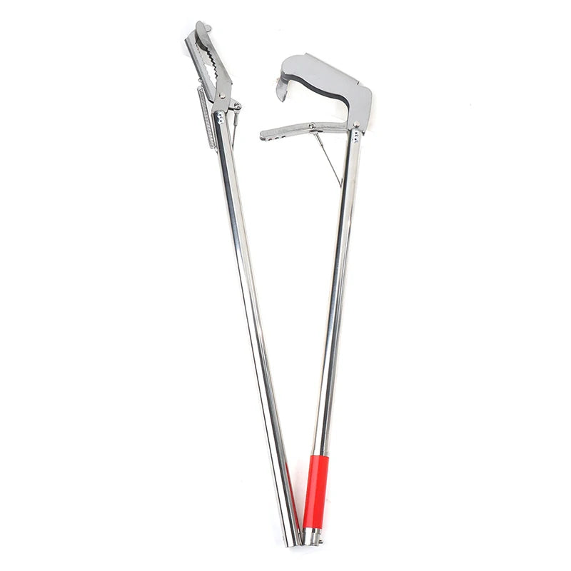 1.2m Foldable Snake Tongs Stick Easy Reach Pick Up Tool Foldable Garbage Clip Qme