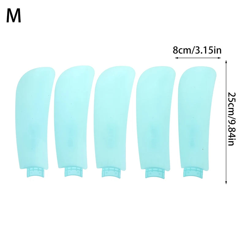 5Pcs Durable Fan Blades Direct Insertion Replacement Blade Universal Plastic Small Fan Leaf DIY Accessories Qme M