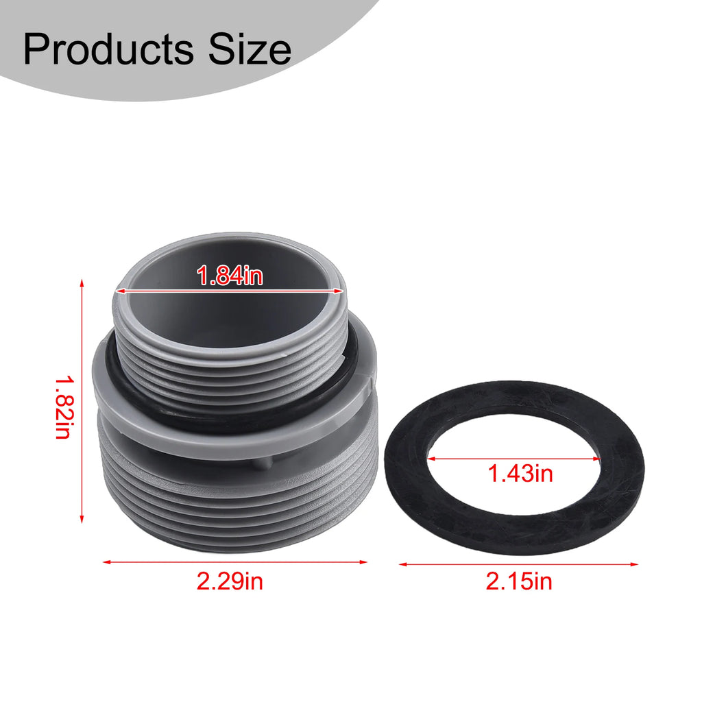 Adapter Conversion Set 4560 40mm Hose To 1-1/2 Inch Inlet Outlet Adapter For Intex Pools Outdoor Hot Tubs Accessories Qme