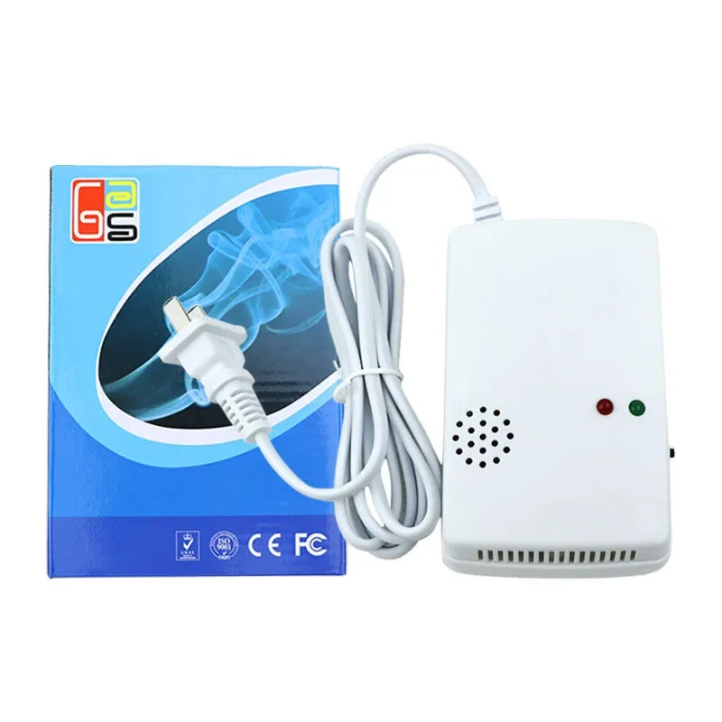 AT-300 Natural Gas Sensitive Detector Alarm Independent Gas Detector Sensor Wall Hanging Within 1 M From Ceiling Board Qme