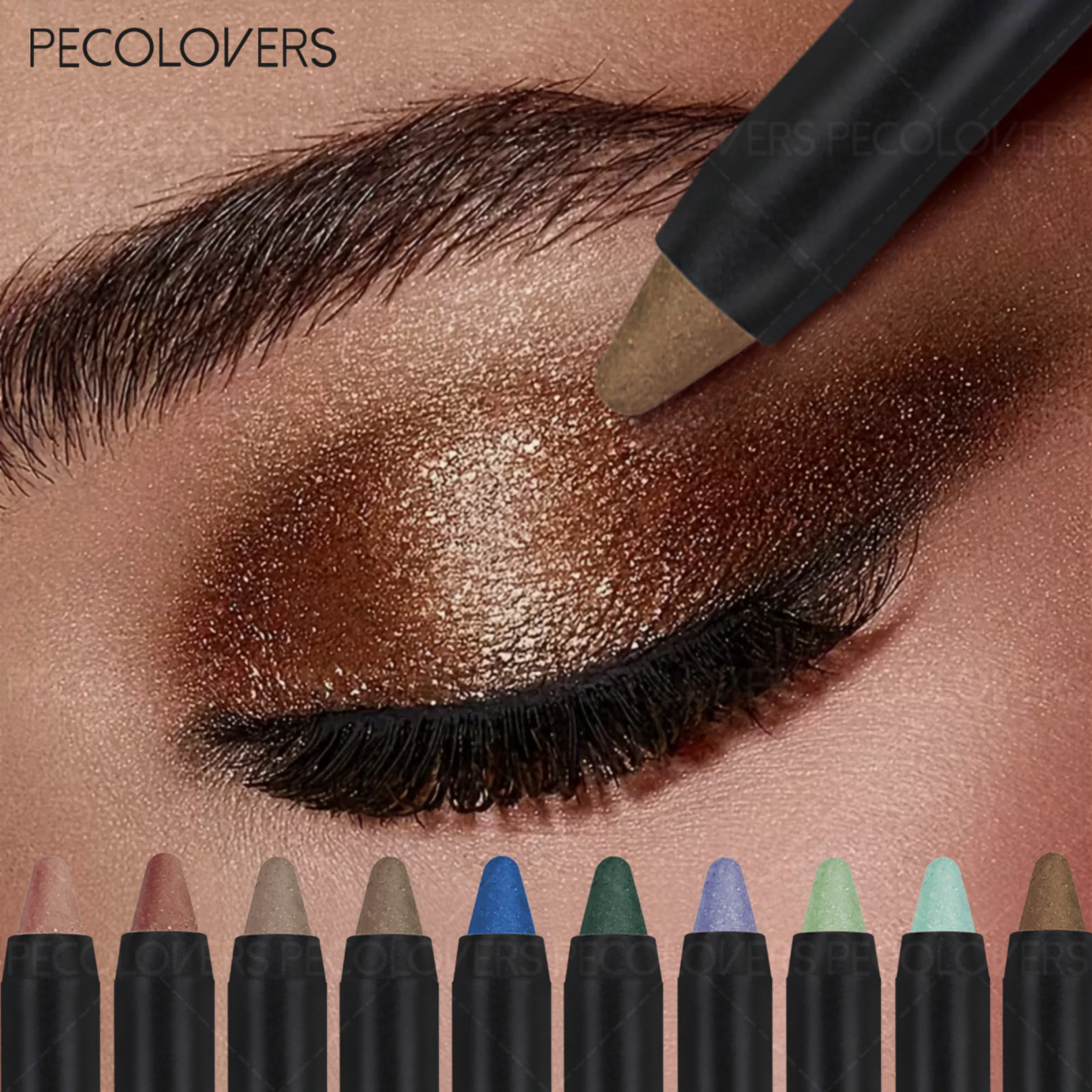 Shimmer Colored Eyeshadow Stick Waterproof Smudge-proof Long-lasting Qme