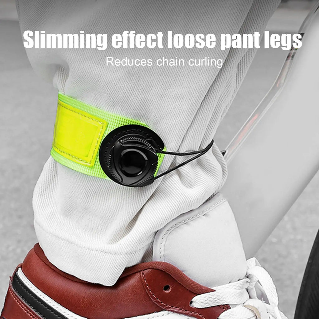 1PC Bike Pants Leg Strap Reflective Bicycle Trousers Band Bike Trousers Strap For Cyclists Bikers Hikers Women Men Daily Commute Qme