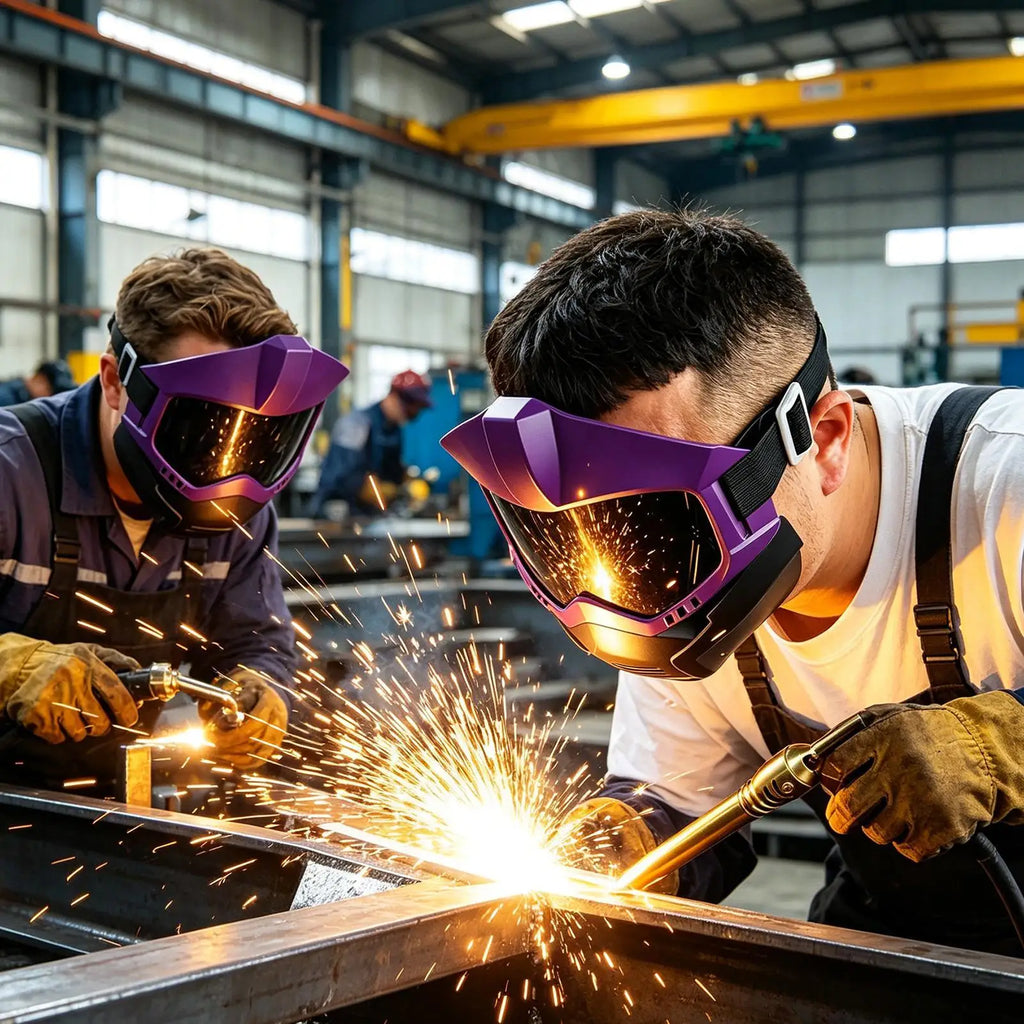 Welding Face Shield Adjustable Auto Darkening Detachable Eye Qme