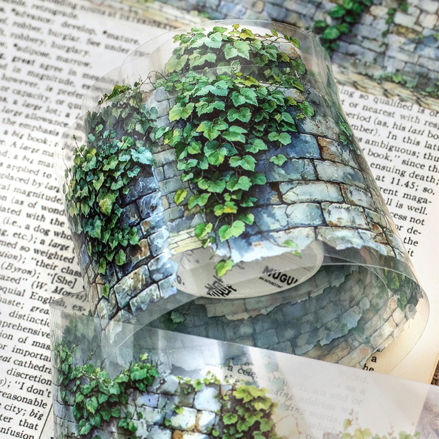 1 roll Flower Wall Hedge Landscaping Tape for Handbook DIY Scrapbook Collage Material Phone Case Notebook Decoration Gift Qme