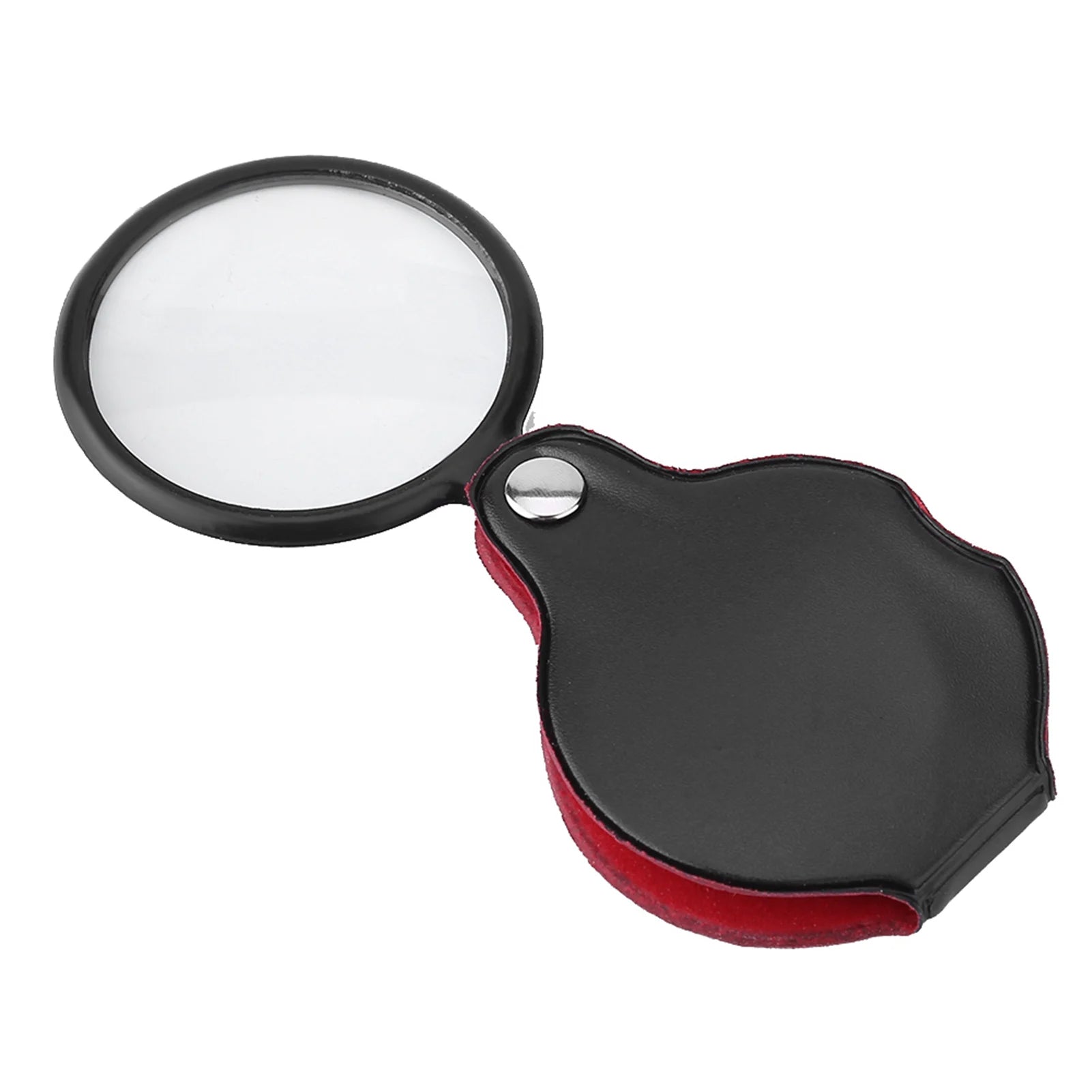 8X Mini Foldable Jewelry Magnifier Magnifying Glass Loupe with Pouch Foldable Magnifier Jewelry Magnifier Mini Magnifier Qme