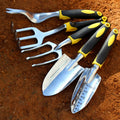 Garden Tool Hand Trowel Rake Cultivator Weeder Tools Ergonomic Handle Qme D