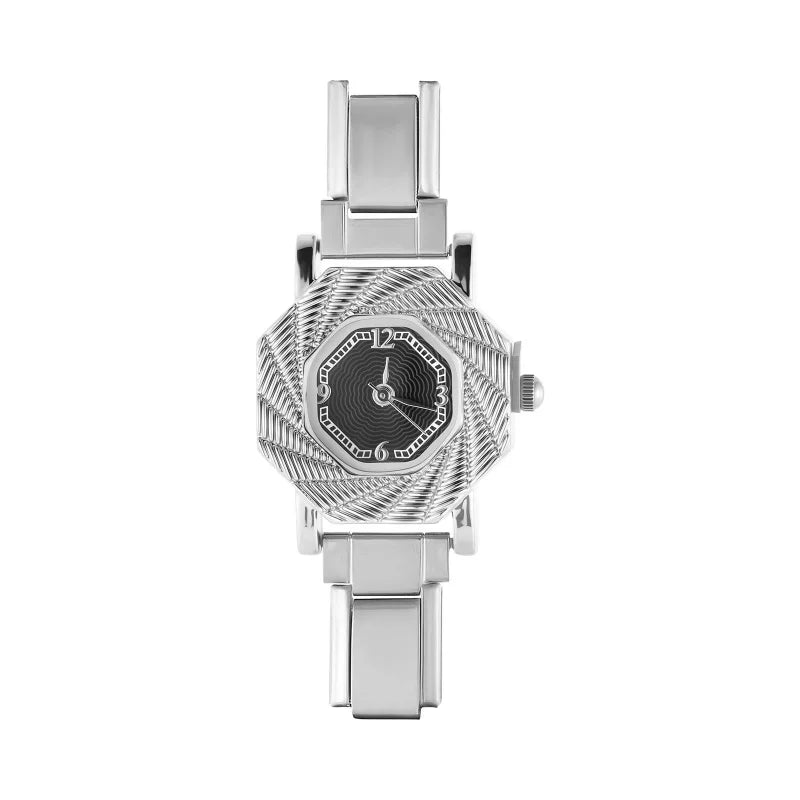 Wholesale Women's Mens DIY Width Italian Elastic Charm Stainless